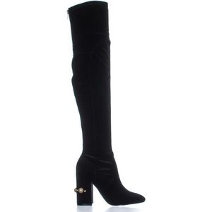 Ivanka Trump Tamir Over The Knee Velvet Boots